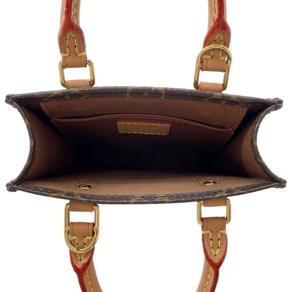 LOUIS VUITTON Petit Sac Plat Monogram Brown - Picture 14 of 16